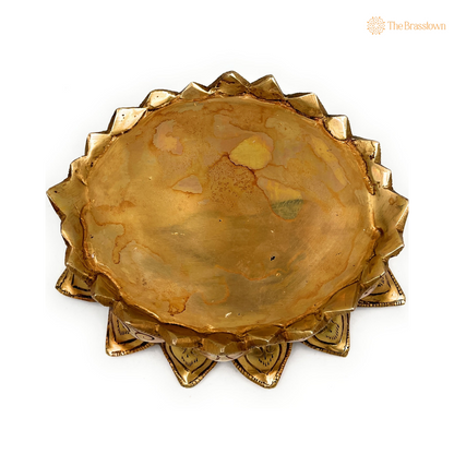 Brass Lotus Design Bowl 2.5 Inch