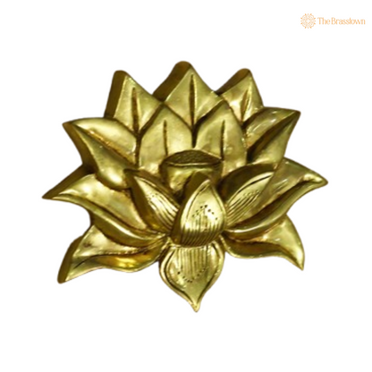 Brass Lotus Wall Decor – A Symbol of Purity and Enlightenment 6.7 Inch
