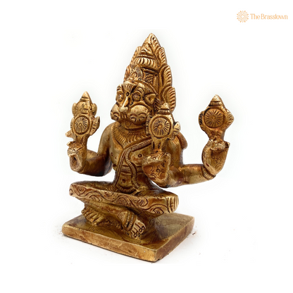 Brass Narasimha Statue 4.5 Inch