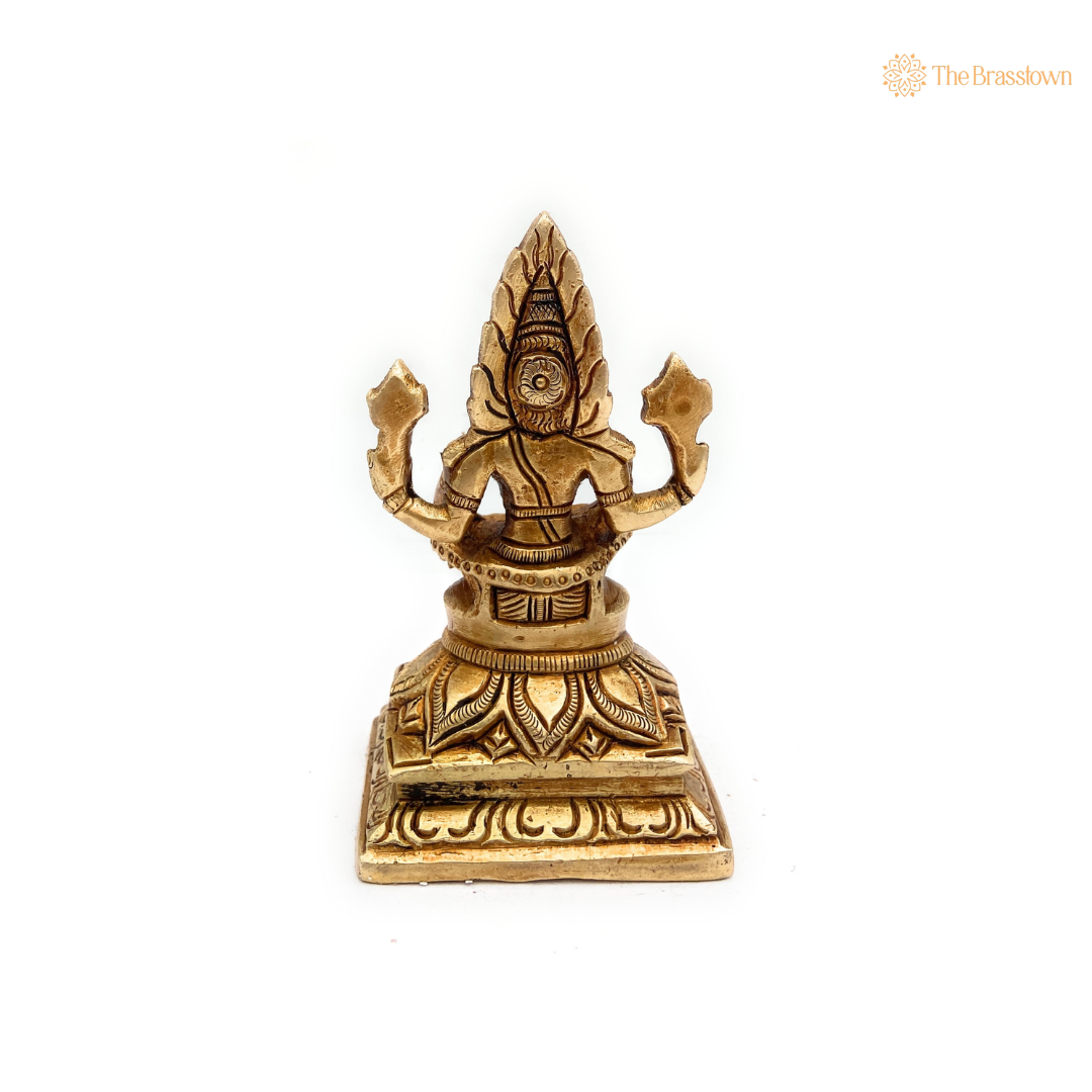 Brass Narasimha Statue 5 Inch
