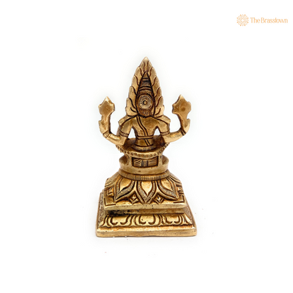 Brass Narasimha Statue 5 Inch