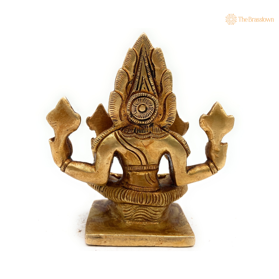 Brass Narasimha Statue 4.5 Inch