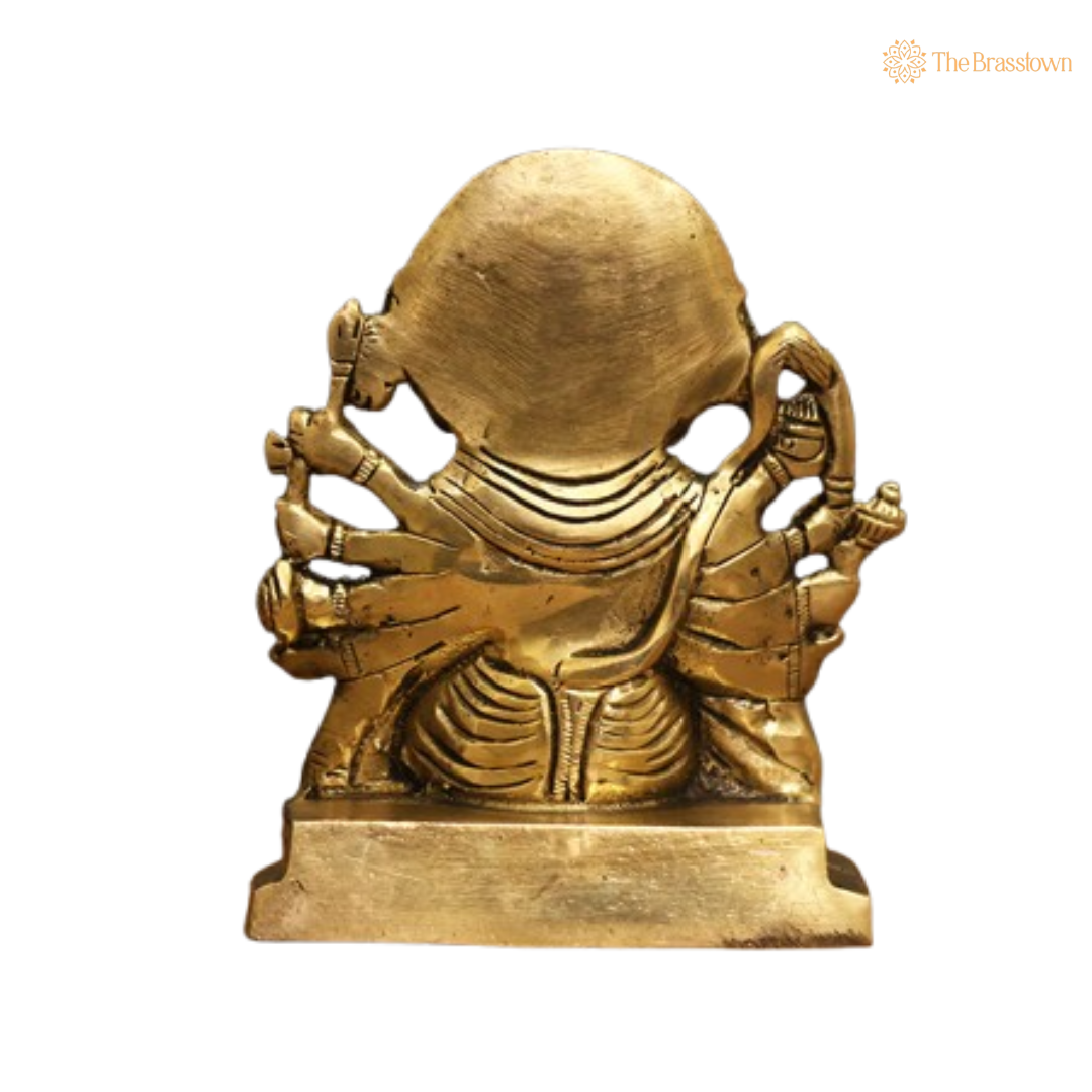 Brass Panchmukhi Hanuman Idol 6 Inch