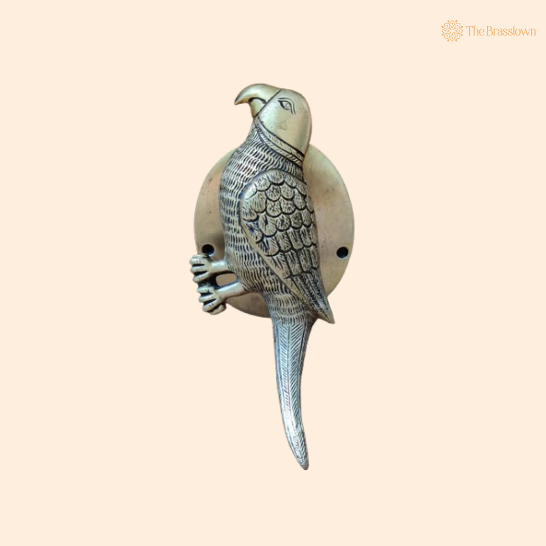 Brass Parrot Door Handle – A Symbol of Grace and Elegance 8.5 Inch