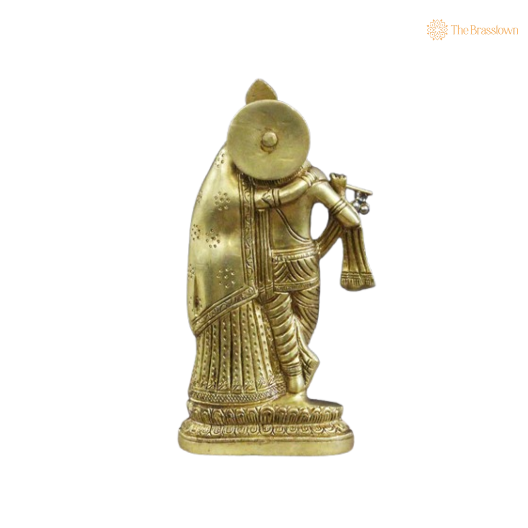 Brass Radha Krishna Idol 8.5 Inch