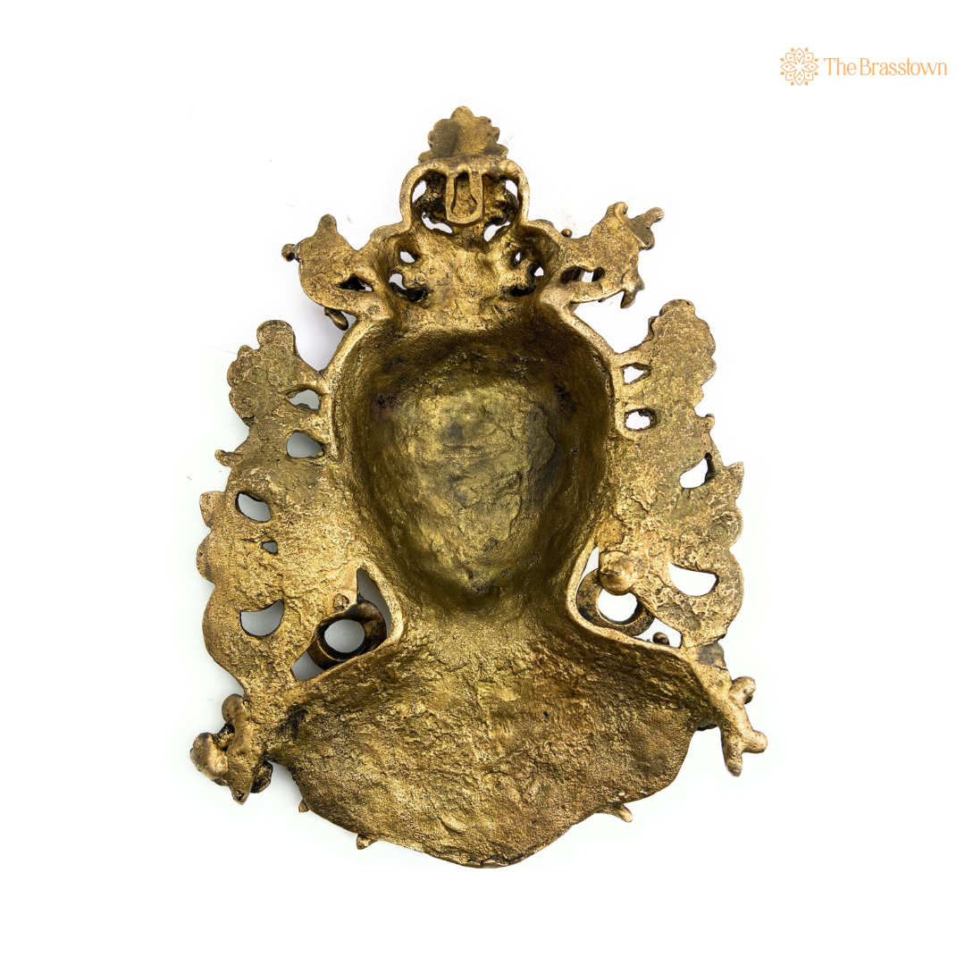 Brass Tara Devi Wall Hanging 9 Inch