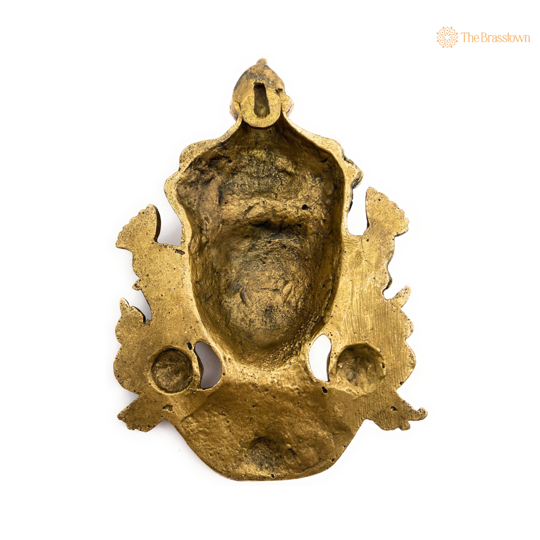 Brass Tara Devi Wall Hanging 9 Inch