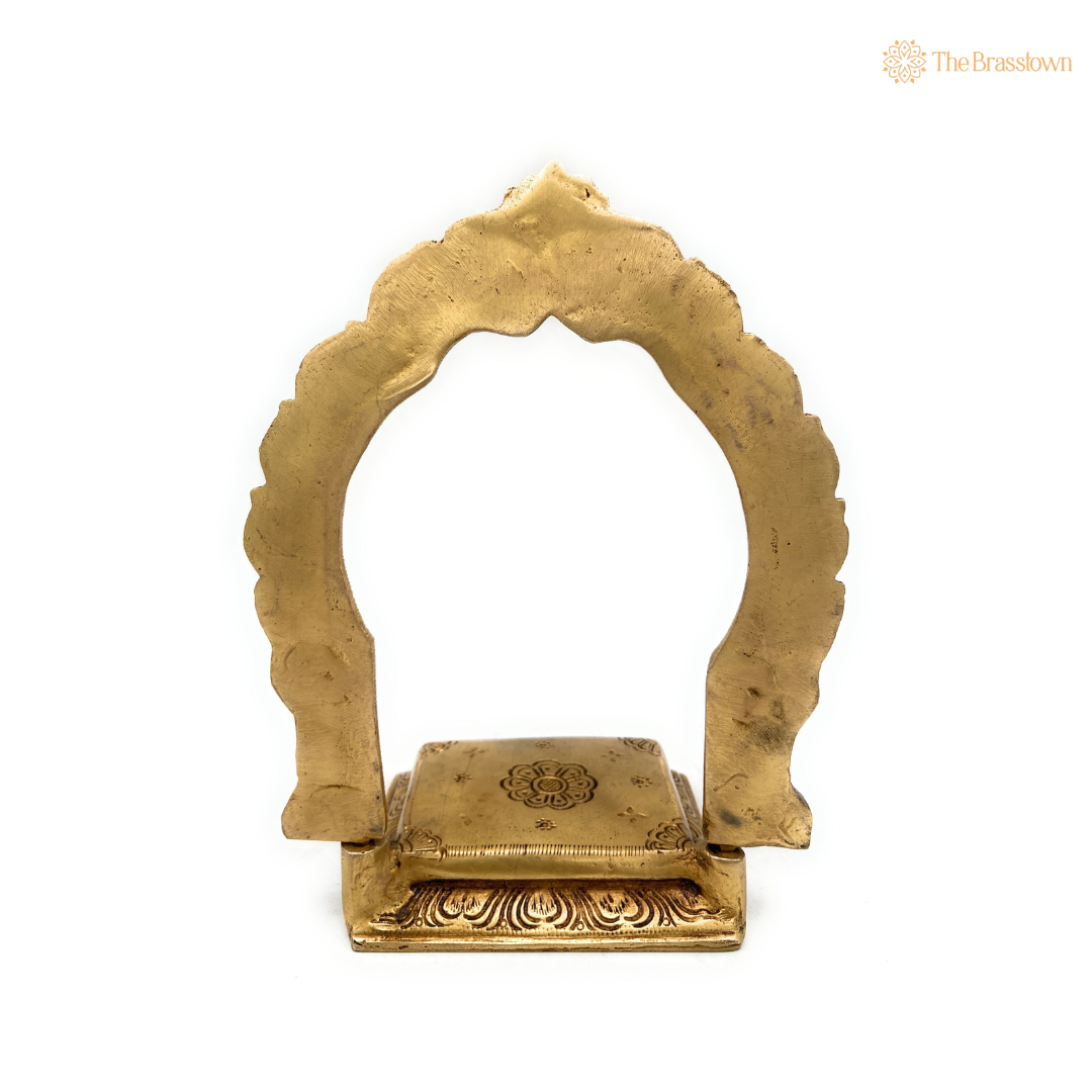 Brass Temple Arch Stand 8 Inch – home mandir puja decor India