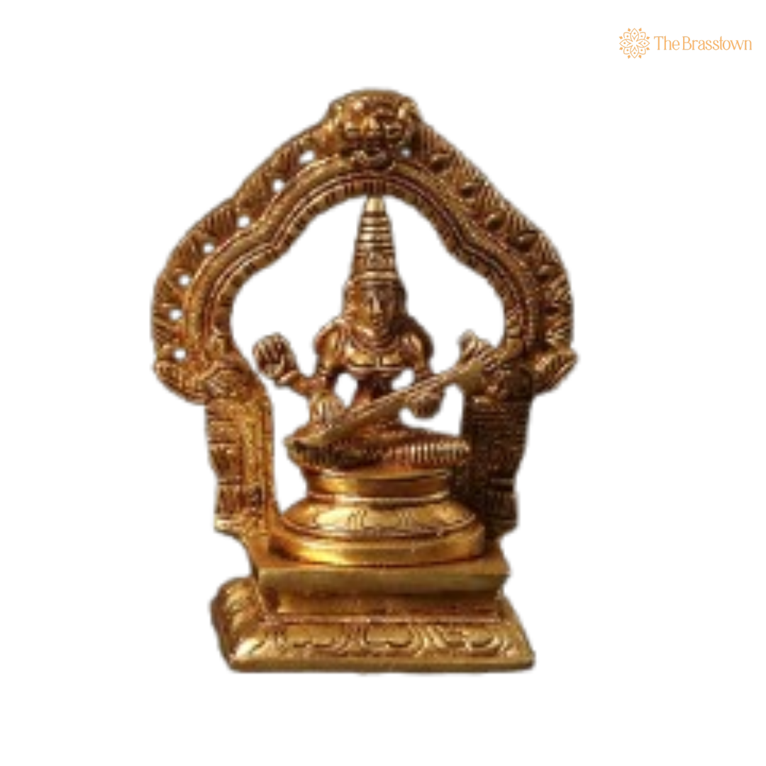 Brass Trimurti Idol Set 5 Inch