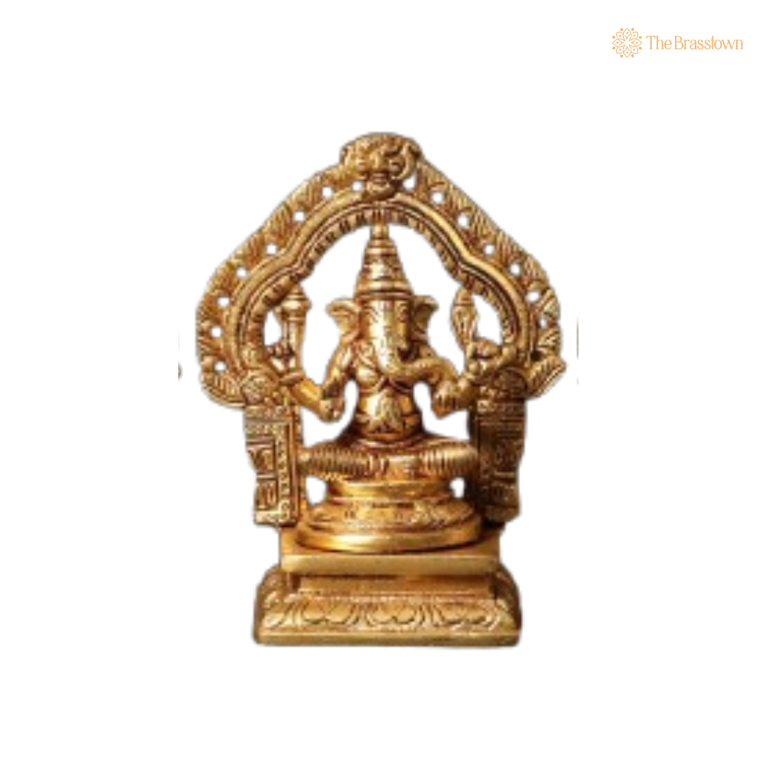 Brass Trimurti Idol Set 5 Inch