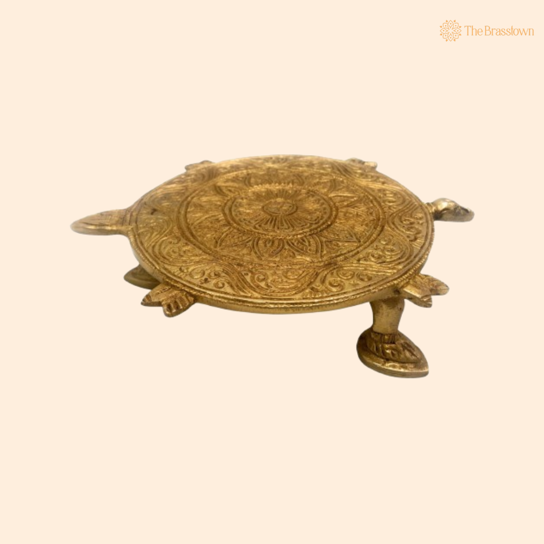Brass Turtle Design Platform 1.5 Inch