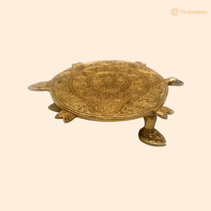Brass Turtle Design Platform 1.5 Inch