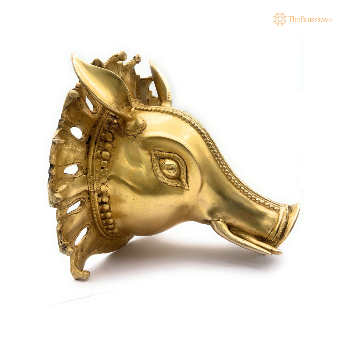 Brass Varaha Wall Hanging 9 Inch