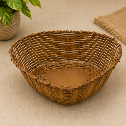 Brass Fruit Bowl – Traditional Peetal Phal Dani, Pital Phal Thali &amp; Decorative Brass Bowl for Pooja, Home Décor &amp; Serving 2 Inch