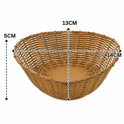Brass Fruit Bowl – Traditional Peetal Phal Dani, Pital Phal Thali &amp; Decorative Brass Bowl for Pooja, Home Décor &amp; Serving 2 Inch