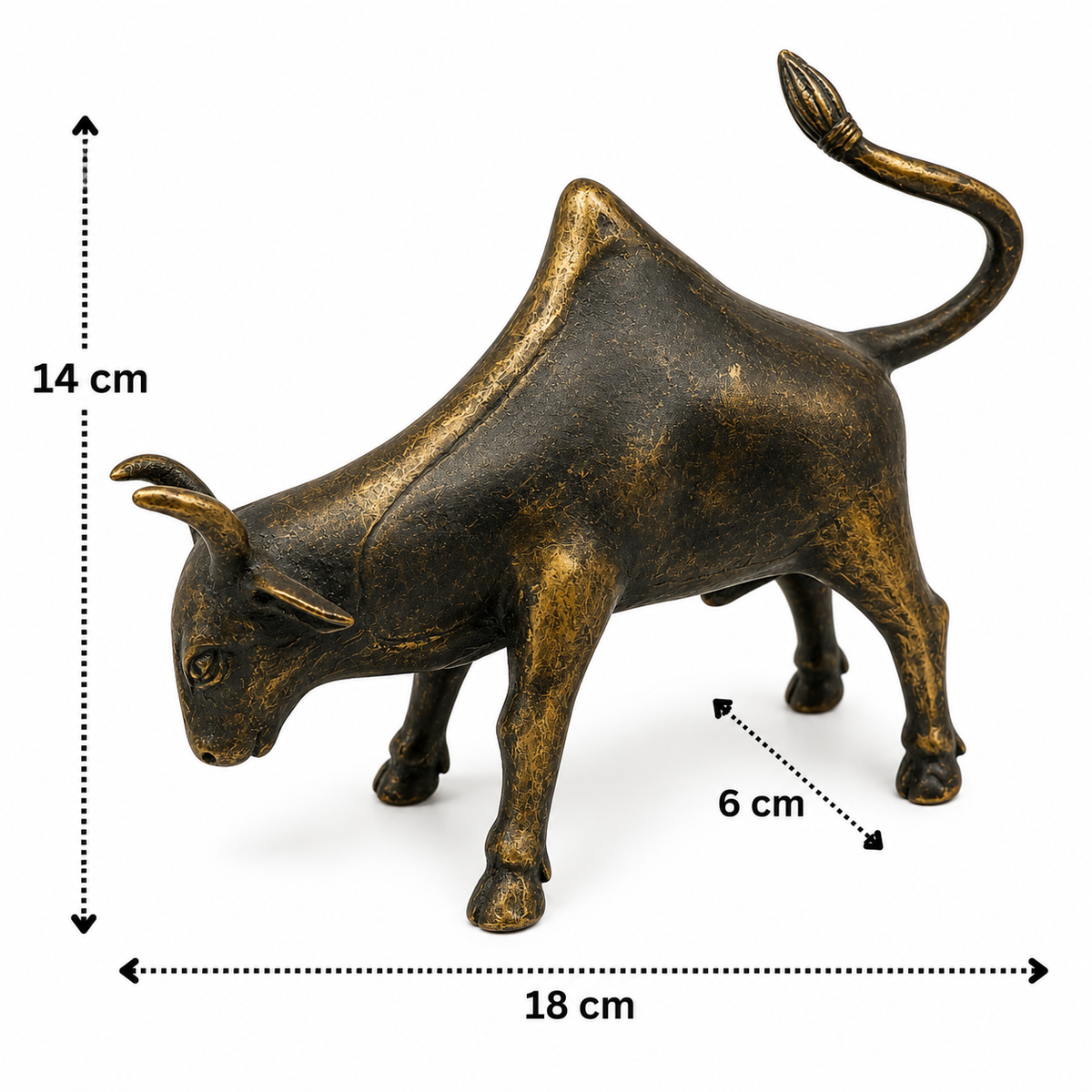 Brass Bull Idol – Handcrafted Sacred Nandi - Handcrafted Pooja Decor by The Brasstown - Lifestyle Setup