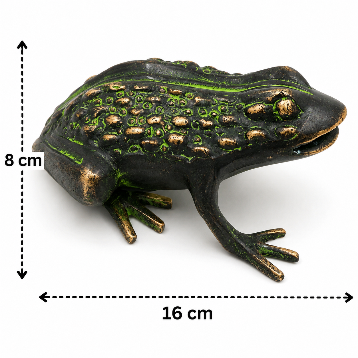 Brass Frog Figurine - Sculpture for Prosperity - Handcrafted Pooja Decor by The Brasstown - Lifestyle Setup