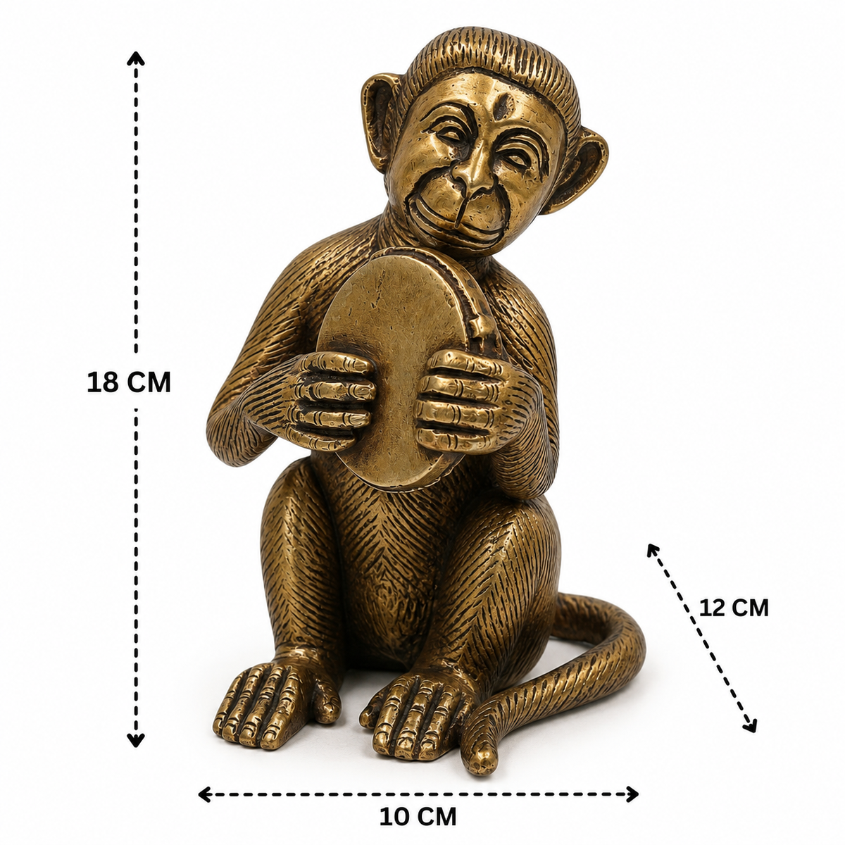 Brass Monkeys Idol – Vanar Murt for - Handcrafted Pooja Decor by The Brasstown - Lifestyle Setup