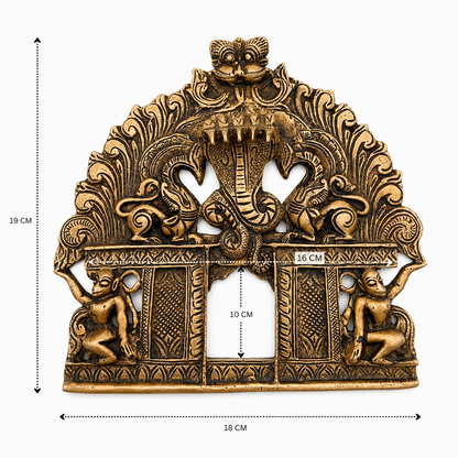 Antique Brass Decorative Temple Arch 7.5 Inch
