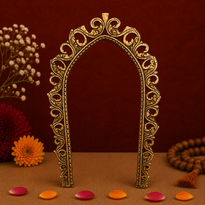 Elegant Antique Brass Arch Frame 14 Inch