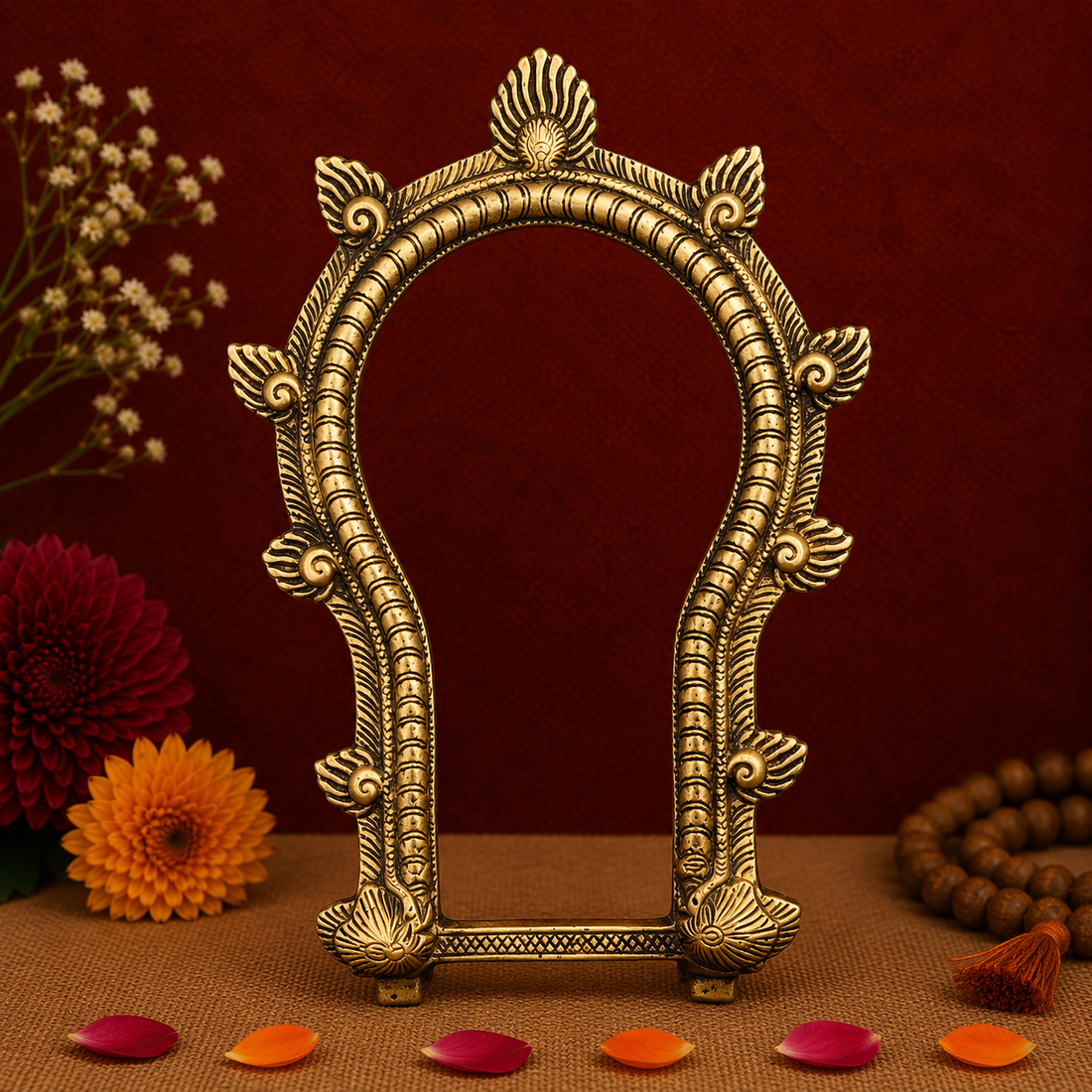 Antique Brass Traditional Arch Frame 10.5 Inch