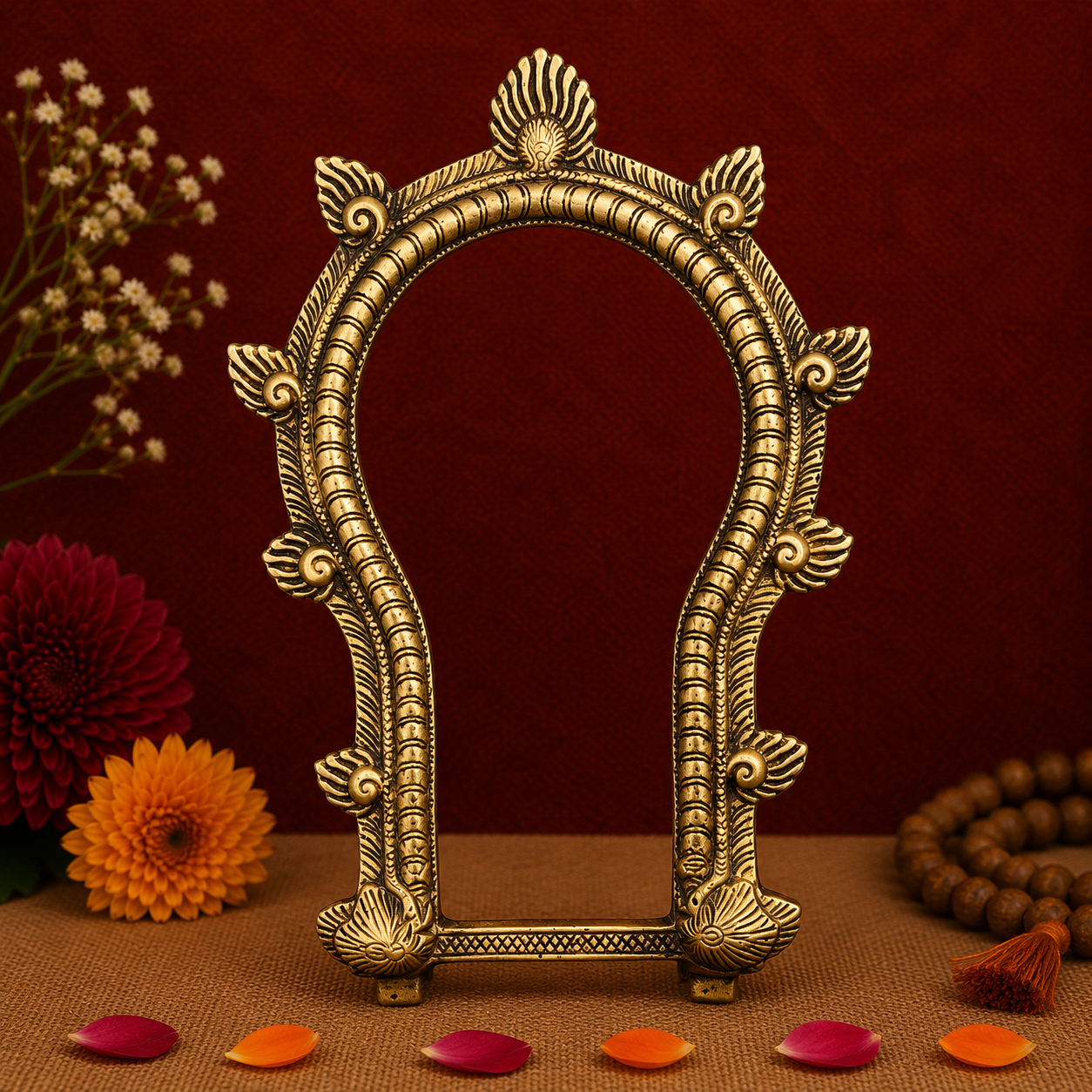Antique Brass Traditional Arch Frame 10.5 Inch