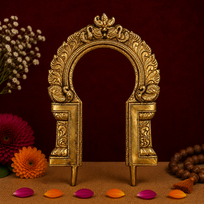Antique Brass Ornamental Arch Frame 9 Inch