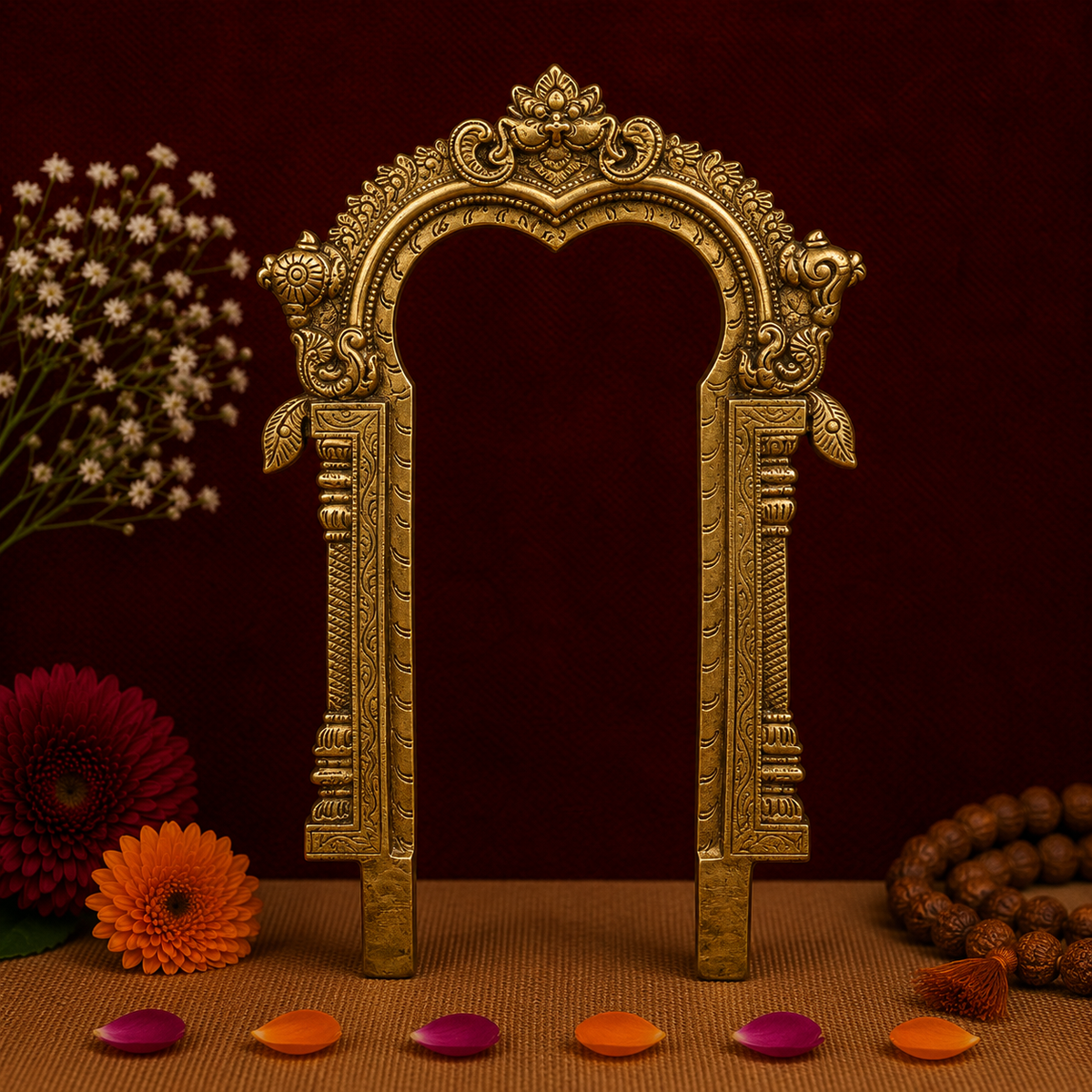 Traditional Antique Brass Arch Frame 10.5 Inch