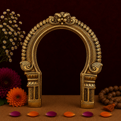 Antique Brass Decorative Arch Frame 9 Inch