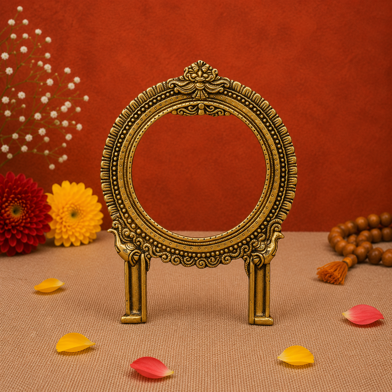 Traditional Brass Circular Arch Frame 11 inch