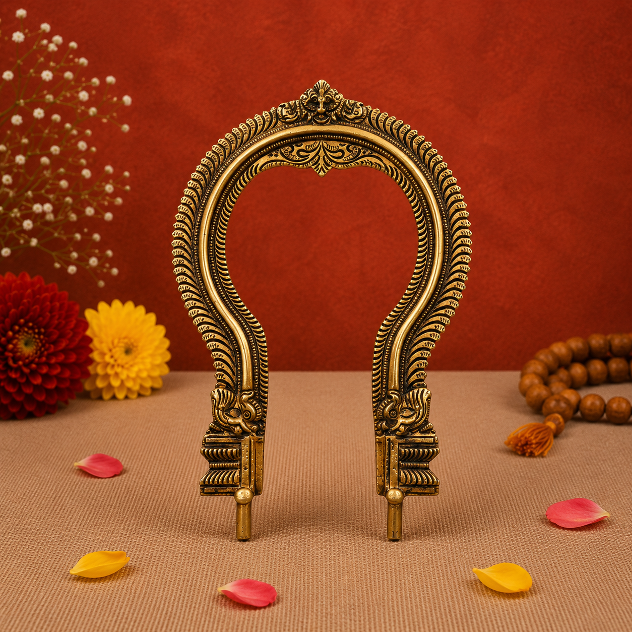Antique Brass Arch Frame 11 Inch