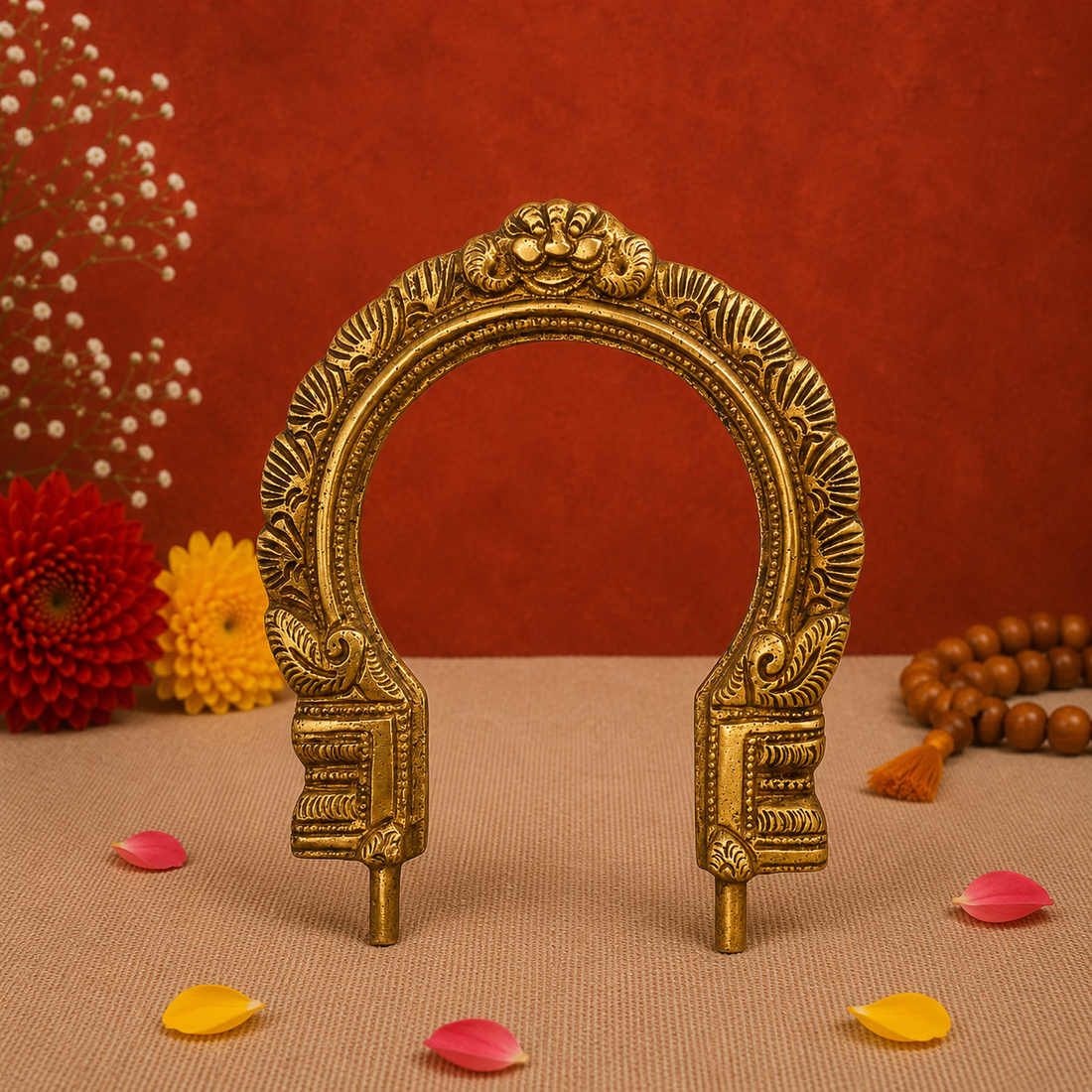 Handcrafted Antique Brass Arch Frame 6.5 Inch