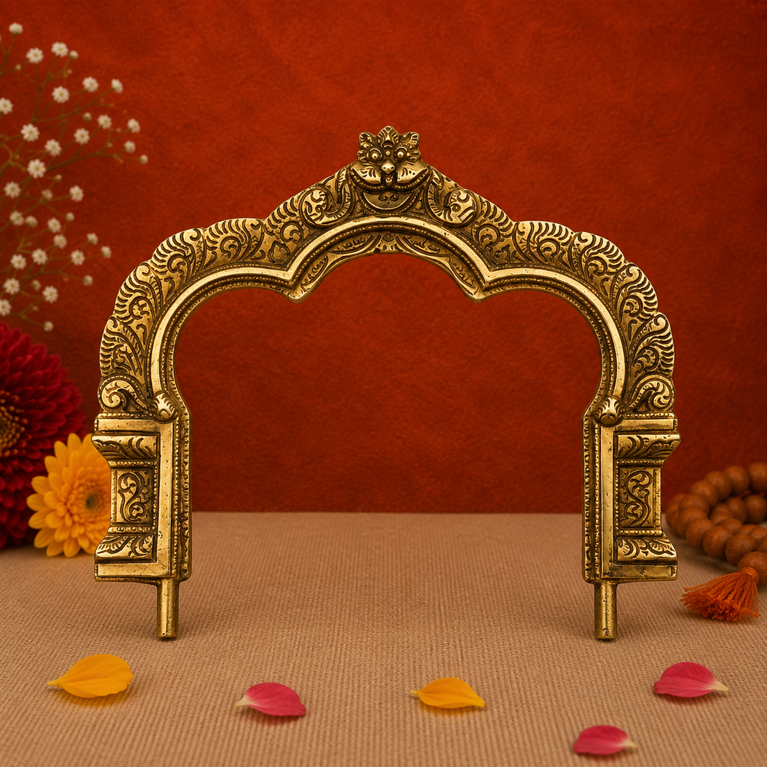 Antique Brass Arch Frame 8 Inch