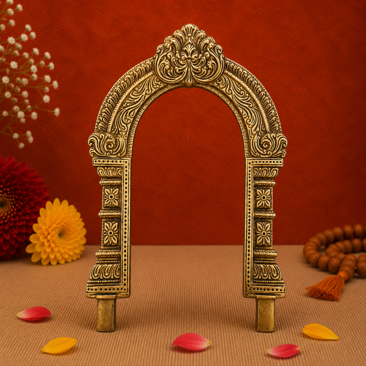 Ornate Brass Arch Frame 10.5 Inch