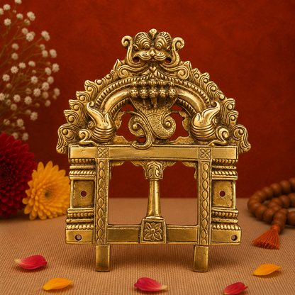 Traditional Brass Nag Decorative Arch Frame 7 Inch