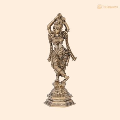 Divine Apsara in a Graceful Dance Pose 9 Inch