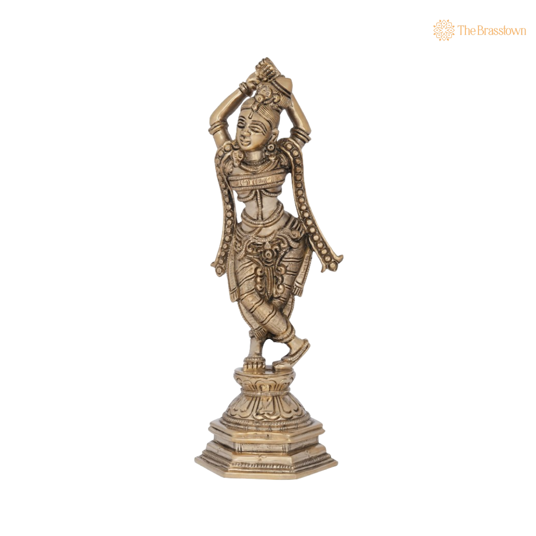 Divine Apsara in a Graceful Dance Pose 9 Inch