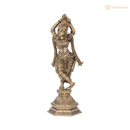 Divine Apsara in a Graceful Dance Pose 9 Inch