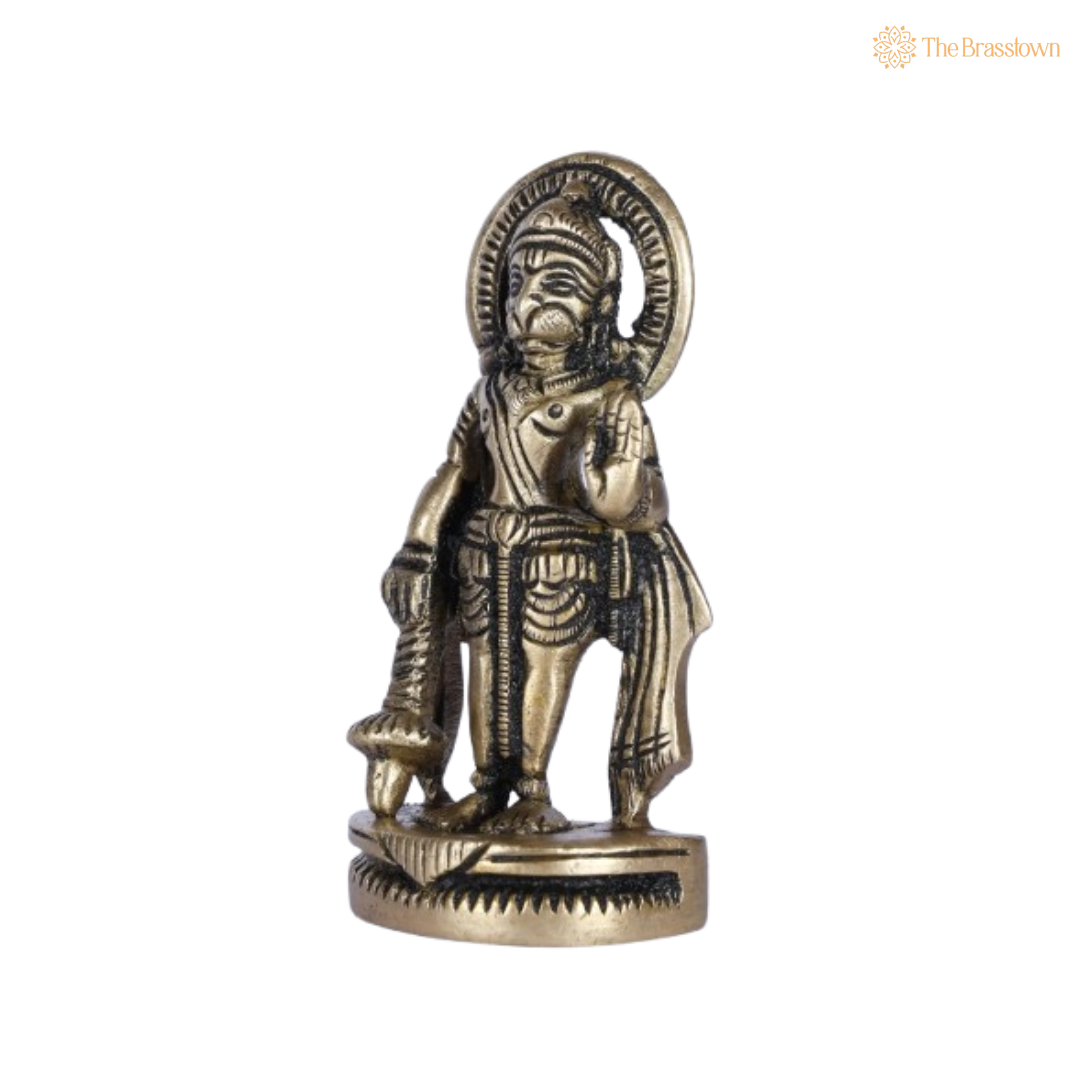 Divine Hanuman Brass Idol 2 Inch