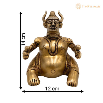Brass Decorative Traditional Diya – Handcrafted Oil Lamp Vilakku Kiran Lamp For Temples, Puja, Gifts, Home Décor 5.5 Inch 4