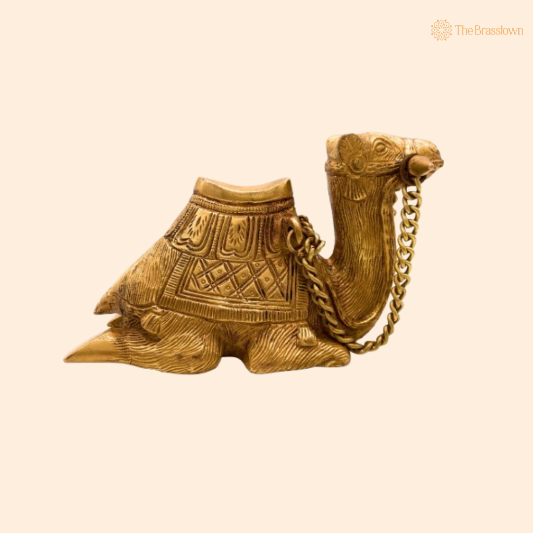 Handcrafted Brass Camel Decorative Box 4 Inch