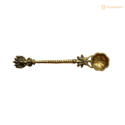 Handcrafted Brass Decorative Spoon 18 Inch