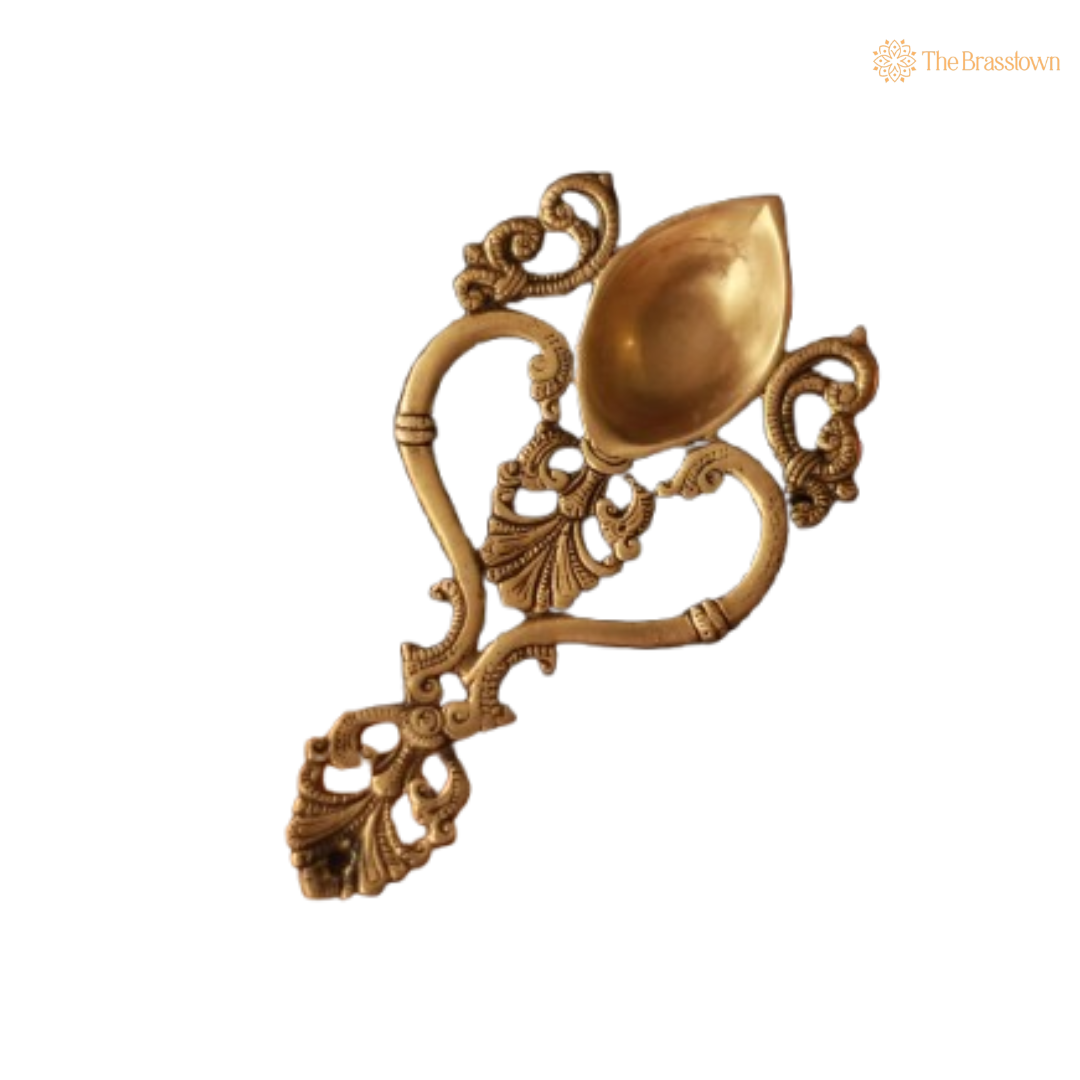 Handcrafted Brass Decorative Spoon 8 Inch