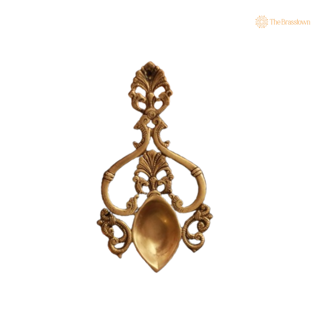 Handcrafted Brass Decorative Spoon 8 Inch
