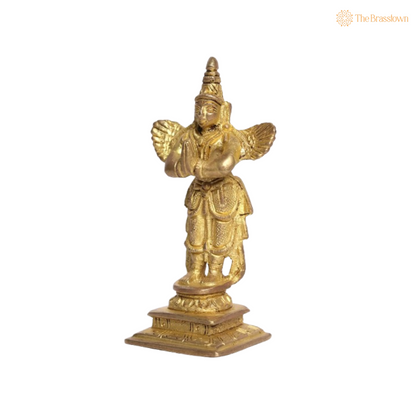 Handcrafted Brass Garuda Idol 4 Inch