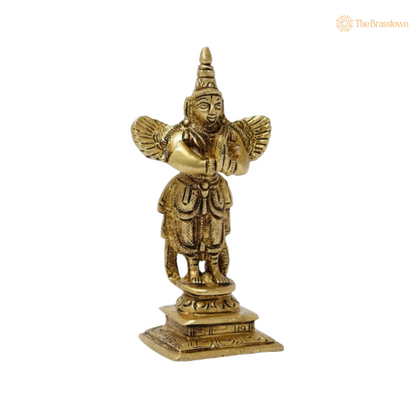 Handcrafted Brass Garuda Idol 4 Inch