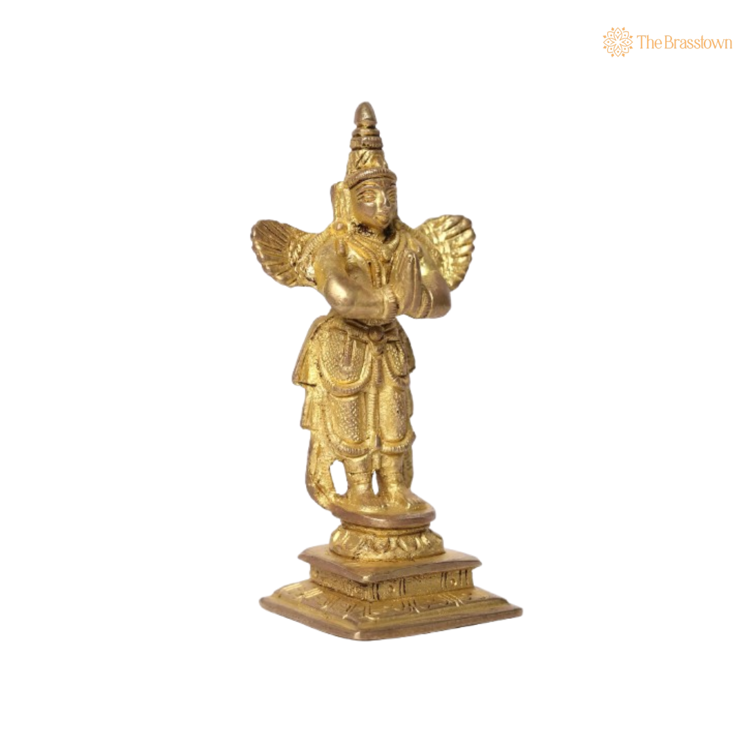 Handcrafted Brass Garuda Idol 4 Inch