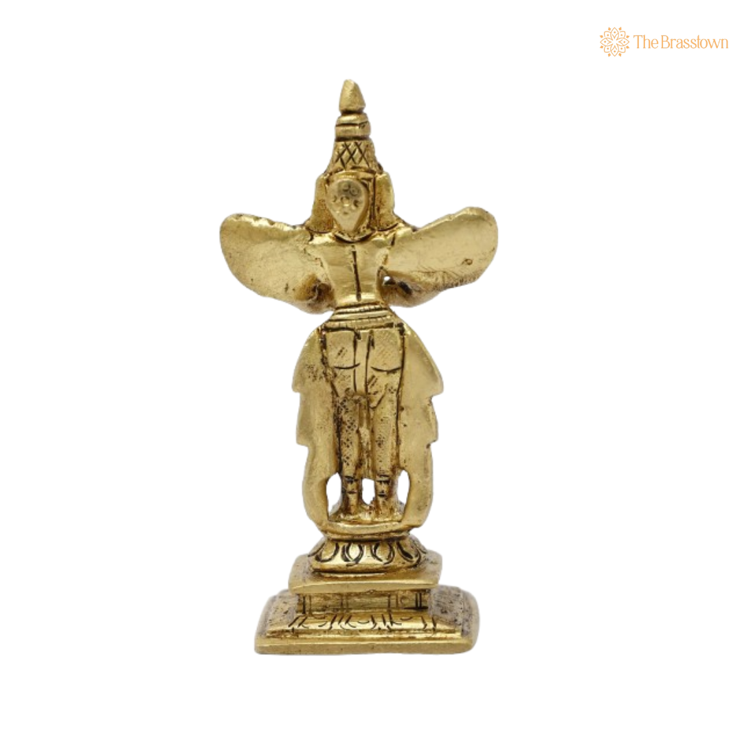 Handcrafted Brass Garuda Idol 4 Inch