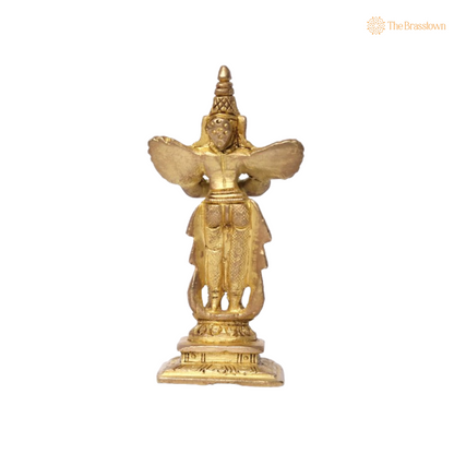 Handcrafted Brass Garuda Idol 4 Inch