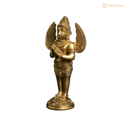 Handcrafted Brass Garuda Idol – The Divine Protector 5 Inch